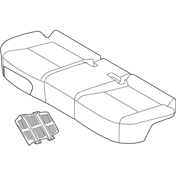 Kia 89100D9010D9D Cushion Assembly-Rr Seat