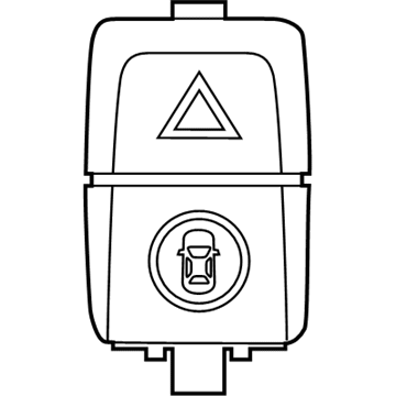 BMW 61-31-6-993-054 SWITCH FOR EMERGENCY FLASHER