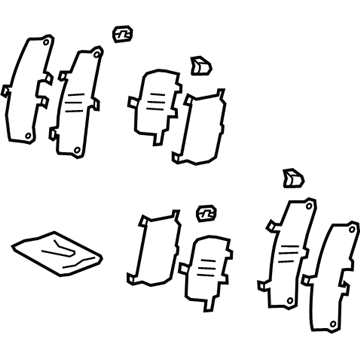 Toyota 04945-0E071 Brake Pads Shim