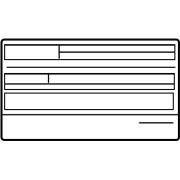 Toyota 11298-20700 Emission Label