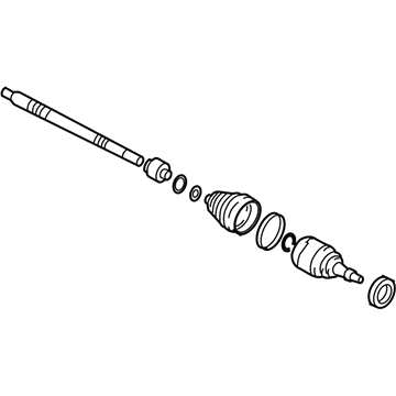 Hyundai 49500-2E950 Shaft Assembly-Drive, RH