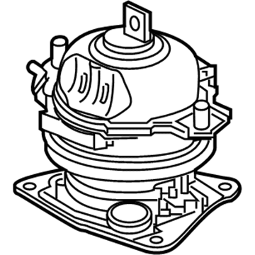 Honda 50810-TZ5-A03 Rubber Assy., RR. Engine Mounting (ACM)