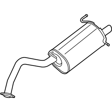 Nissan 20100-ET000 Exhaust, Main Muffler Assembly