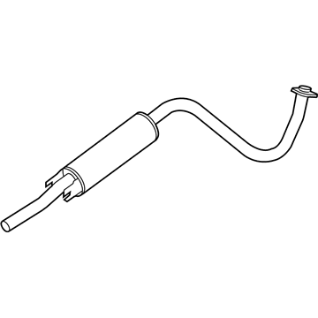 Nissan 20300-ET000 Exhaust, Sub Muffler Assembly