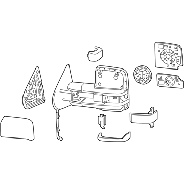 GM 84691688 Mirror Assembly