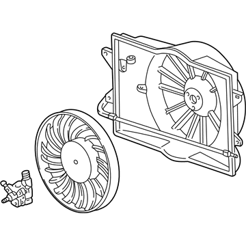 Ford 6W4Z-8C607-A Fan Assembly