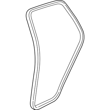 GM 15244248 Weatherstrip, Rear Side Door