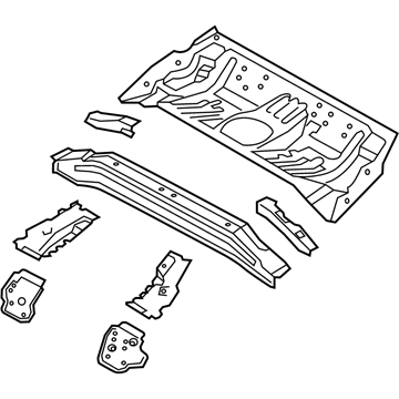 Kia 65510A7200 Panel Assembly-Rear Floor Front