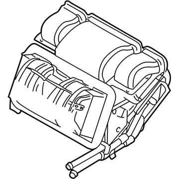 BMW 64-11-8-385-271 Empty Housing For Heater/Air Condit.Unit