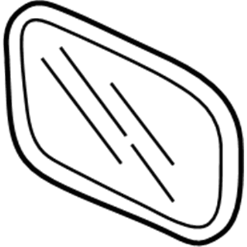 Honda 76253-S84-K21 Mirror, Driver Side (Flat)