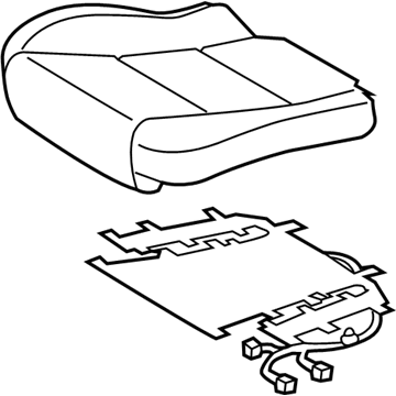 Lexus 71071-06N30-A1 Front Seat Cover Sub-Assembly