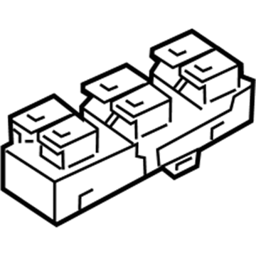 Hyundai 93575-3Q000-RAS Power Window Assist Switch Assembly