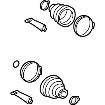 Toyota 04429-17011 Boot Kit