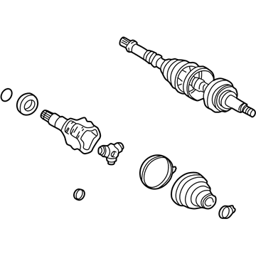 Toyota 42340-17151 Shaft Assembly, Rear Drive, Left