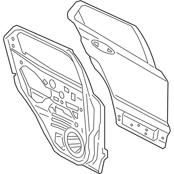 Ford GN1Z-7424630-B DOOR ASY - REAR