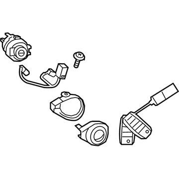 Kia 81900G5A00 Key Sub Set-Steering