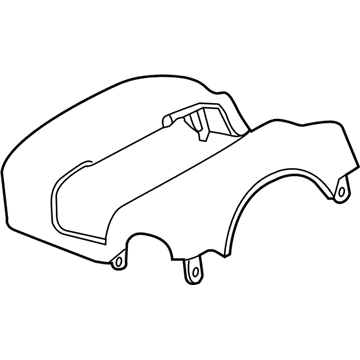 Nissan 48471-1EJ0B Cover-Steering Column, Upper