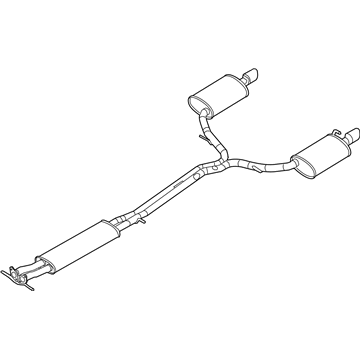 Ford DA5Z-5230-B Muffler & Pipe