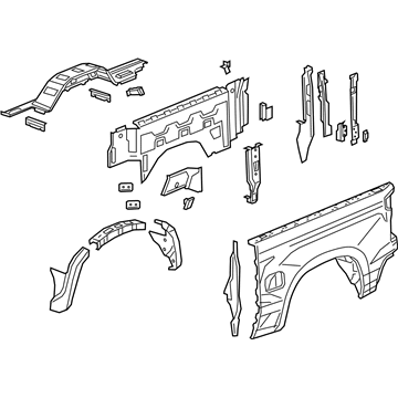 GM 84540754 Side Panel