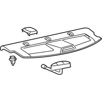 Toyota 64330-02321-B0 Package Tray Trim