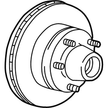 GM 19202729 Front Brake Rotor Assembly