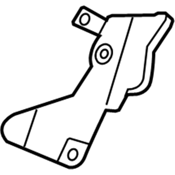 Acura 66550-TA0-A00ZZ Gusset, Left Rear Bulkhead (Lower)