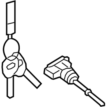 Hyundai 81970-3VA10 Door Key Sub Set, Left