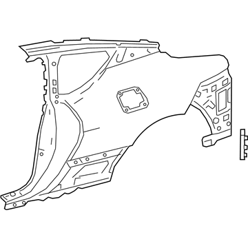 Lexus 61112-11020 Panel, Front Side, Outer