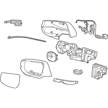 GM 23153188 Mirror Assembly