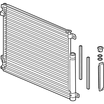 Honda 80100-TBA-A02 W-CONDENSER ASSY