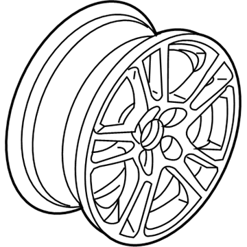 Acura 42700-TK4-A01 Disk, Aluminum Wheel (17X8J) (TPMS) (Enkei)