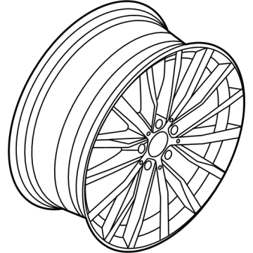 BMW 36-11-6-856-089 DISK WHEEL, LIGHT ALLOY, IN