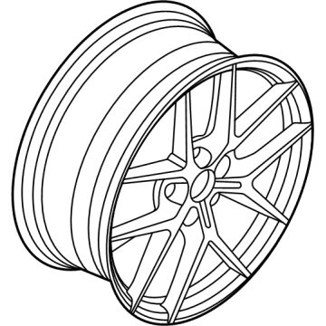 BMW 36-11-8-092-353 DISK WHEEL, LIGHT ALLOY, IN