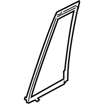 Infiniti 82220-5ZA0A Glass Assembly-Rear Door Partition, RH