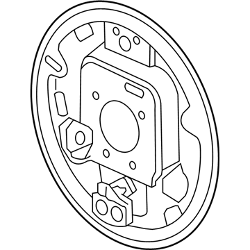 GM 13381393 Plate Asm-Rear Brake Backing <Use 5B X0001>