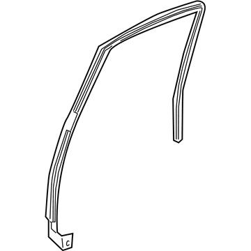 Nissan 82331-5M000 Glass Run-Rear Door Window, LH