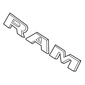 Mopar 6MH90TZZAA Nameplate