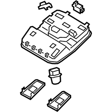 Kia 92810J7060WK Lamp Assembly-Overhead C