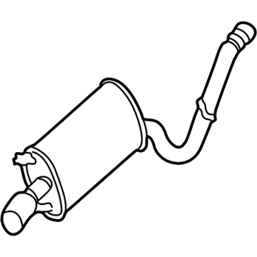 Mopar 4764842AF Exhaust Muffler And Tailpipe