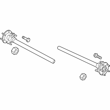 Ford MB3Z-4234-A SHAFT ASY - REAR AXLE