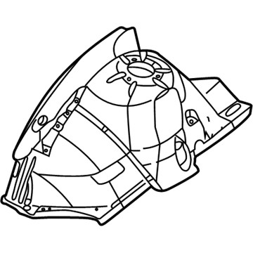 BMW 41-14-8-401-313 Section Of Left Front Wheel Housing