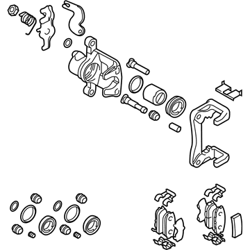 Kia 582102C500 Rear Wheel Brake Assembly