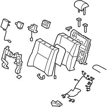 Lexus 71480-50F60-A2 Back Assy, Rear Seat, RH (For Separate Type)