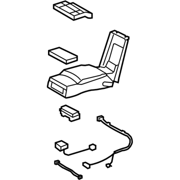 Lexus 72830-50C70-C1 Rear Seat Armrest Assembly, Center