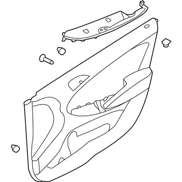 Hyundai 82307-1R330-TCE Panel Assembly-Front Door Trim, LH