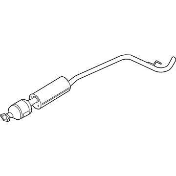 Ford KV6Z-5E212-E Front Muffler