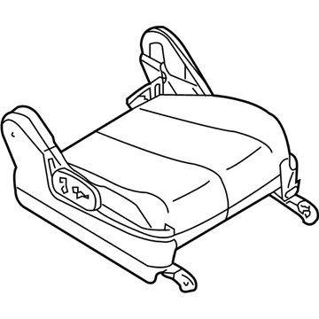 Nissan 873A2-CB20B Cushion & ADJUSTER Assembly-Front, R