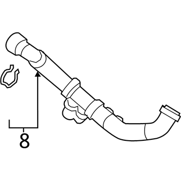 Ford AL3Z-8286-C Lower Hose