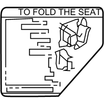 Toyota 74543-60430 Caution Label