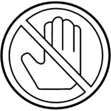 Toyota 74529-60040 Caution Label